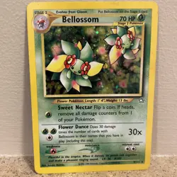 Bellossom Neo Genesis Holo Rare Unlimited 3/111 English 2000 Pokemon TCG LP - Image 1