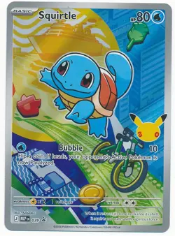 2026 POKEMON FIRST PARTNER ILLUSTRATION RARE 30TH ANNIVERSARY SQUIRTLE #039 - Image 1