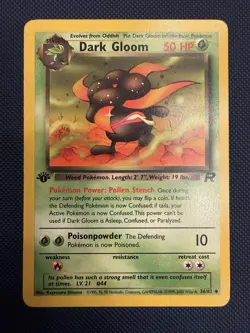 Pokemon TCG Dark Gloom 1st Edition Card 36/82 Team Rocket - Image 1