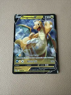 Pokemon TCG Pokemon Go Dragonite v Ultra Rare Holo Card 49/78 - Image 1