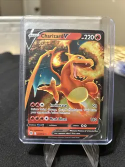 Pokemon TCG Charizard V Crown Zenith 018/159 Holo Ultra Rare / Pack Fresh New - Image 1
