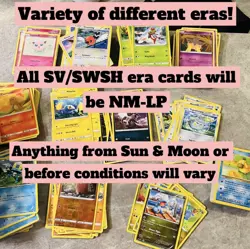 50 CUTE Pokemon Card LOT (SV, SWSH, SM, VINTAGE, WOTC) ENGLISH ONLY NO DUPES - Image 2