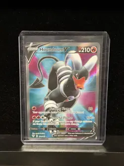 Pokemon TCG Houndoom V 178/189 Darkness Ablaze Ultra Rare Full Art Holo 210 HP - Image 1