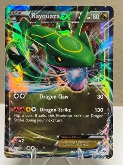 Rayquaza EX 60/108 Roaring Skies Holo Illustration Rare Full Art Pokemon - Image 1
