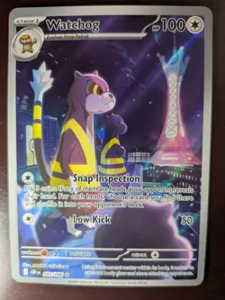 Pokemon Watchog Illustration Rare 097/086 Chaos Rising English 2026 - Image 1