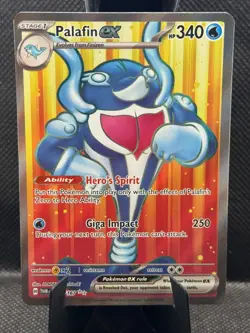 Palafin ex 193/167 Ultra Rare Twilight Masquerade Pokemon Near Mint - Image 1