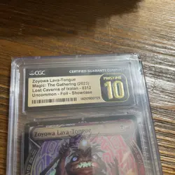 CGC Pristine 10 MTG Magic Zoyowa Lava-Tongue Goblin lost caverns of Ixalan - Image 2