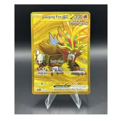 Pokemon TCG Gouging Fire ex 214/162 SV05 Temporal Forces Hyper Rare Holo - Image 1
