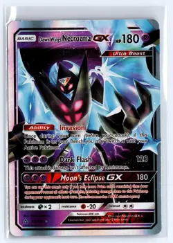 Dawn Wings Necrozma GX 63/156 Holo GX Rare Ultra Prism Pokemon Holo NM - Image 1