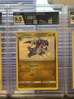 Pokemon Hidden Fates SHINY Gible Gabite Garchomp Evolution Set HGA Slabs - Image 3