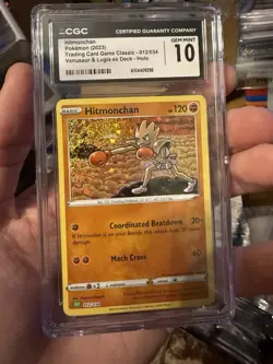 Pokemon Hitmonchan #12 Trading Card Game Classic CGC 10 - Image 1