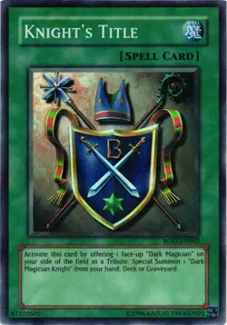 Yugioh Knight's Title ROD-EN002 Parallel Rare Unlimited Edition VLP - Image 1