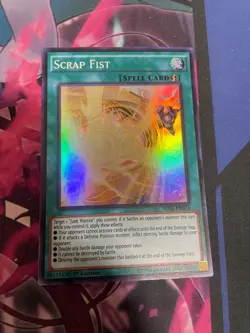 YUGIOH - SCRAP FIST - SUPER RARE - SDSE - NM - 1ST ED - Image 1