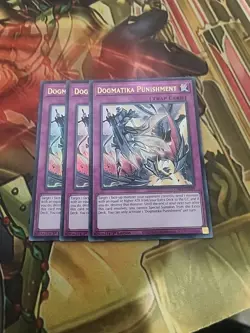3X Dogmatika Punishment - CH01-EN039 - Ultra Rare 1ST ED NM YuGiOh - Image 1