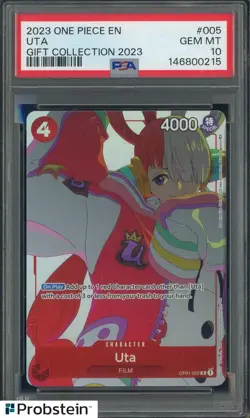 2023 One Piece Gift Collection 2023 #005 Uta PSA 10 GEM MINT - Image 1