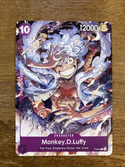 Monkey.D.Luffy P-041 One Piece TCG Card Game English NM Purple Promo (041) - Image 1