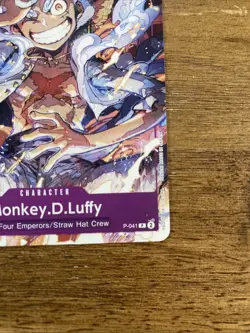 Monkey.D.Luffy P-041 One Piece TCG Card Game English NM Purple Promo (041) - Image 3