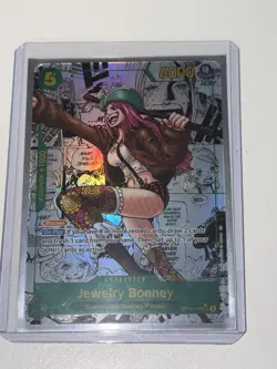 One Piece CCG Jewelry Bonney Secret Rare Foil Card #OP12-118 - Image 1