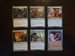 14 Card Lot of Green Elf Cards MtG - Image 1