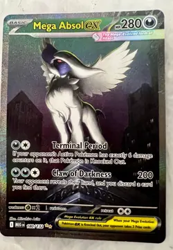Pokemon card Mega Absol EX art rare - Image 1