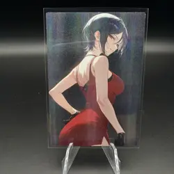 Ada Wong Holographic Anime Collectible Trading Card - Image 1