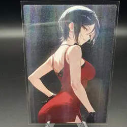 Ada Wong Holographic Anime Collectible Trading Card - Image 2