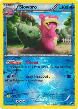 Slowbro 24/108 Reverse Holo Dark Explorers Pokemon Card NM - Image 1