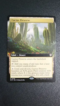 Cactus Preserve (Extended Art) Commander: Outlaws of Thunder Junction Regular - Image 1