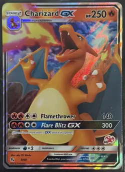 Charizard GX #60 Charizard Stamped 9/68 Battle Academy Promo LP Pokemon Card - Image 1