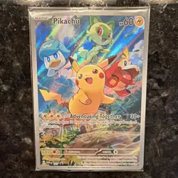 Pokemon TCG Pikachu 027/SVP Sv: Scarlet & Violet Promo Cards Holo PAL GEM - Image 1