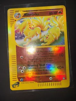 Nintales Aquapolis 25/147 Reverse Holo Rare Vitage Pokemon Card MP - Image 2