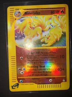 Nintales Aquapolis 25/147 Reverse Holo Rare Vitage Pokemon Card MP - Image 3
