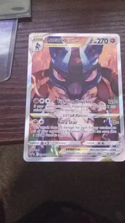 Pokemon Lucario VSTAR SWSH291 Promo Holo Sword & Shield 270HP Card - Image 5