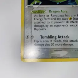 Rayquaza 22/107 EX Deoxys Holo Pokemon Card HOLO Swirl Rare - Image 4