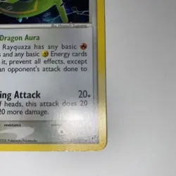 Rayquaza 22/107 EX Deoxys Holo Pokemon Card HOLO Swirl Rare - Image 5