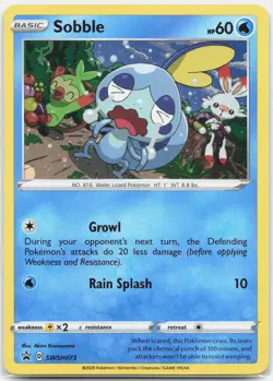 Sobble Promo SWSH: Sword & Shield Promo Cards SWSD Water Holofoil SWSH073 2019 N - Image 1