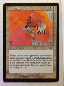 MTG 1x Opal Archangel Urza's Saga Legacy Magic the Gathering Card x1 LP - Image 1