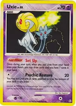 Uxie (League Promo) 43/146 Holo Promo League & Championship Cards Pokemon NM - Image 1