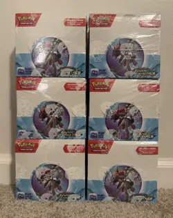Lot Of 6 Pokemon Scarlet and Violet SV9 Journey Together Enhanced Booster Boxes - Image 1