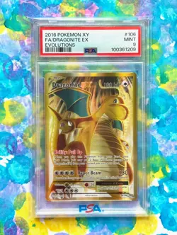 Pokemon TCG; Dragonite EX 106/108 - XY - Full Art Evolutions - PSA 9 - Image 1