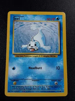 Pokemon Seel Base Set 41/102 Vintage 1999 Mint 10 - Image 1