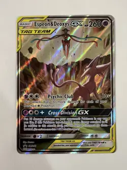 Espeon & Deoxys GX SM240 Sun & Moon Tag Team Promo Pokemon TCG NM - Image 1