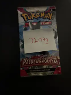 Heavy 22.79g Pokemon Sealed Paldea Evolved Booster Pack - Image 4