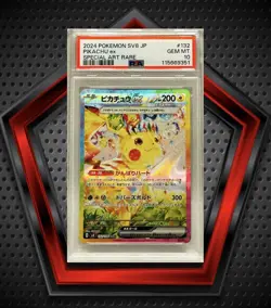 Pikachu ex *PSA 10* 2024 Pokemon sv8 Special Art Rare Japanese #132 GEM MT - Image 1