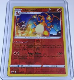 2020 Pokemon Charizard 025/185 REVERSE HOLO Foil Vivid Voltage - Ready to Grade - Image 1