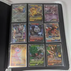Lot Of 98 Pokemon GX V EX Mewtwo Charizard Slowbro Lugia With Binder - Image 2