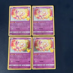 Mew 011/025 4x Lot - Pokemon TCG Celebrations 2021 - Image 1