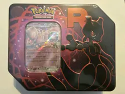 Pokemon Team Rocket MewTwo Tin New Sealed Destined Rivals TCG - Image 1