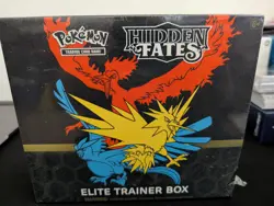 2019 POKEMON TCG SUN & MOON HIDDEN FATES ELITE TRAINER BOX ETB FACTORY SEALED - Image 1
