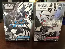 Pokemon TCG: SV Black Bolt + White Flare Sealed Booster Bundle Boxes (1 each) - Image 1